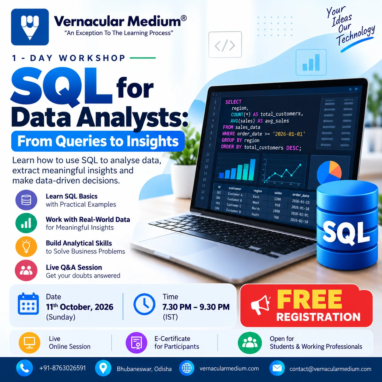 SQL for Data Analysts Workshops